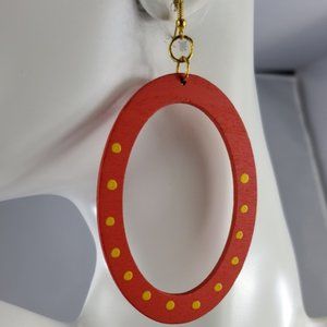 African (Kenyan) Handmade Balsa Wood Earrings